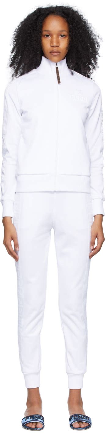 fendi tracksuit white|fendi tracksuit navy.